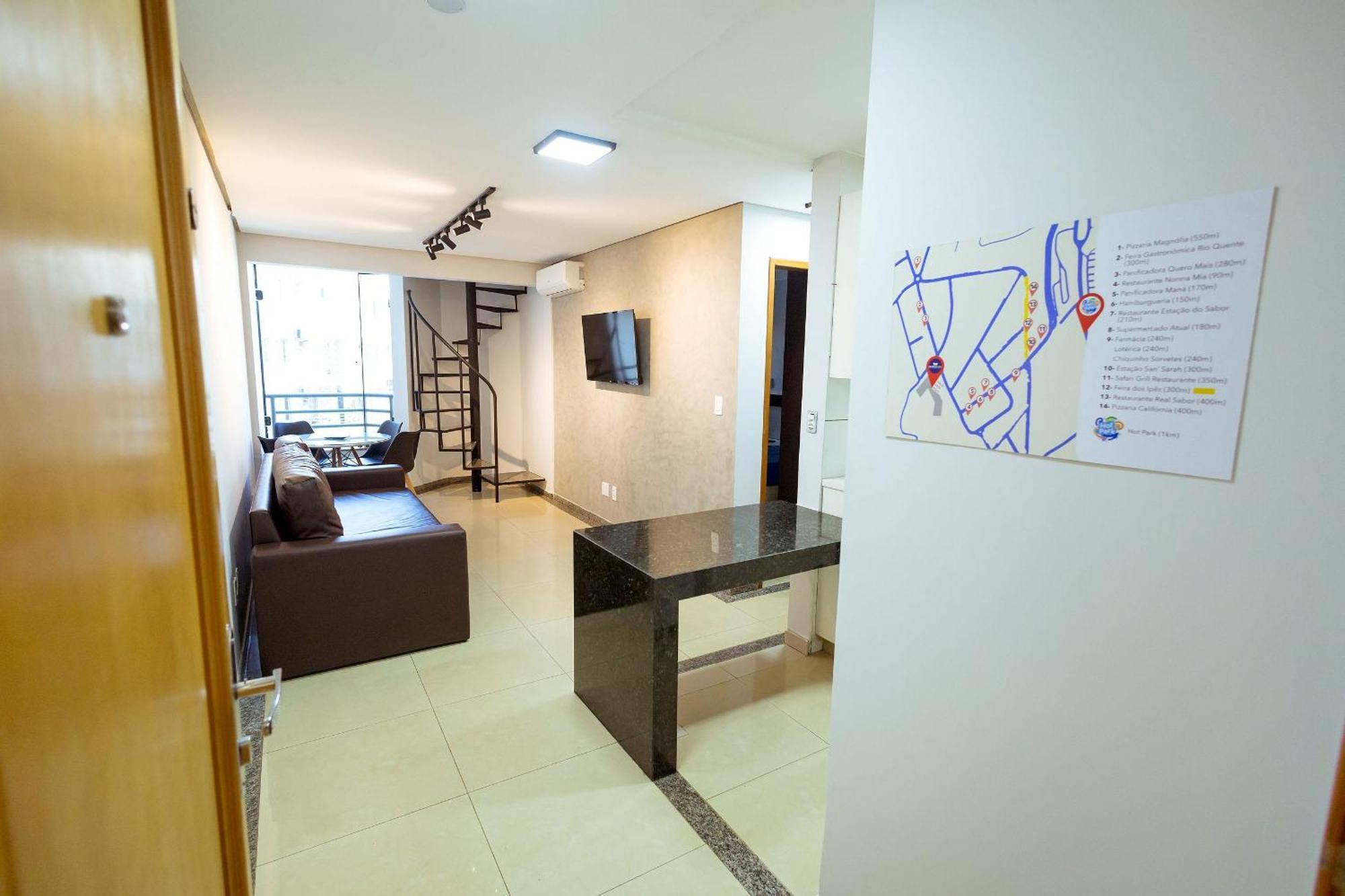 Thermas Paradise - Rio Quente- Duplex 3 Quartos Com Hidromassagem Apartment ภายนอก รูปภาพ